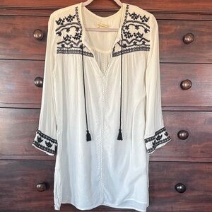 Denim & Supply Ralph Lauren White and Black Swim Coverup